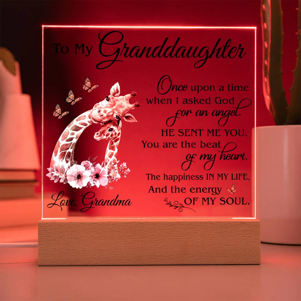 (ALMOST SOLD OUT) Gift for Granddaughter - Plaque