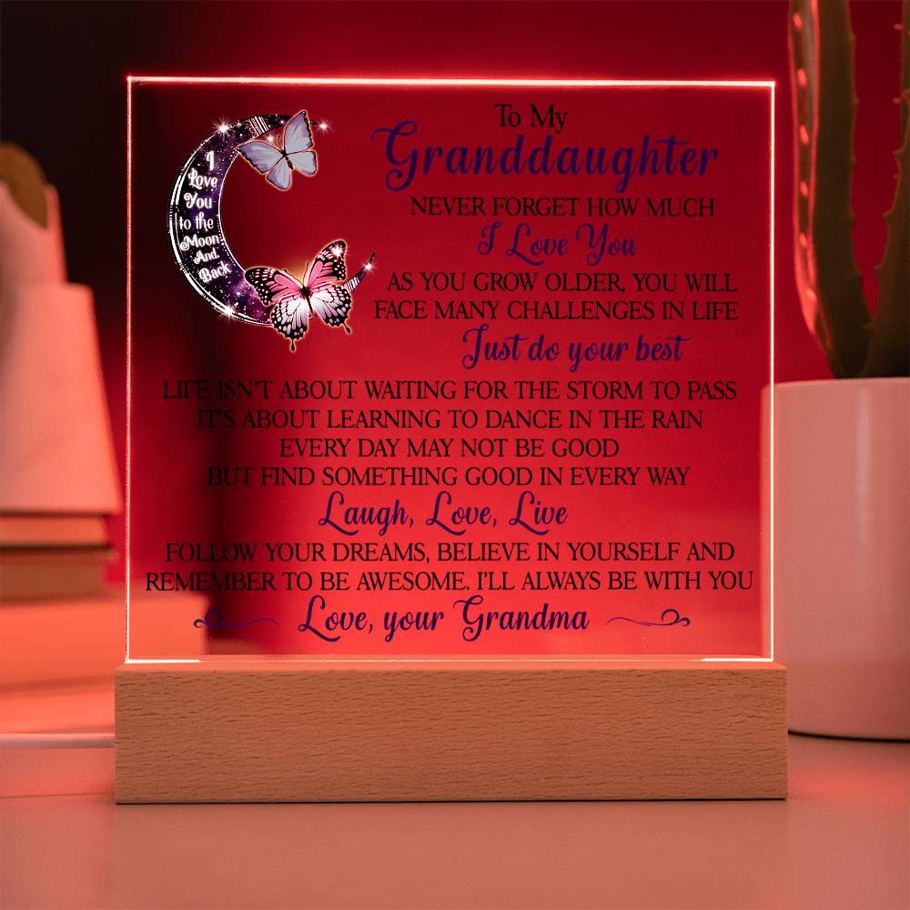 (ALMOST SOLD OUT) Keepsake for Granddaughter - Follow Your Dreams