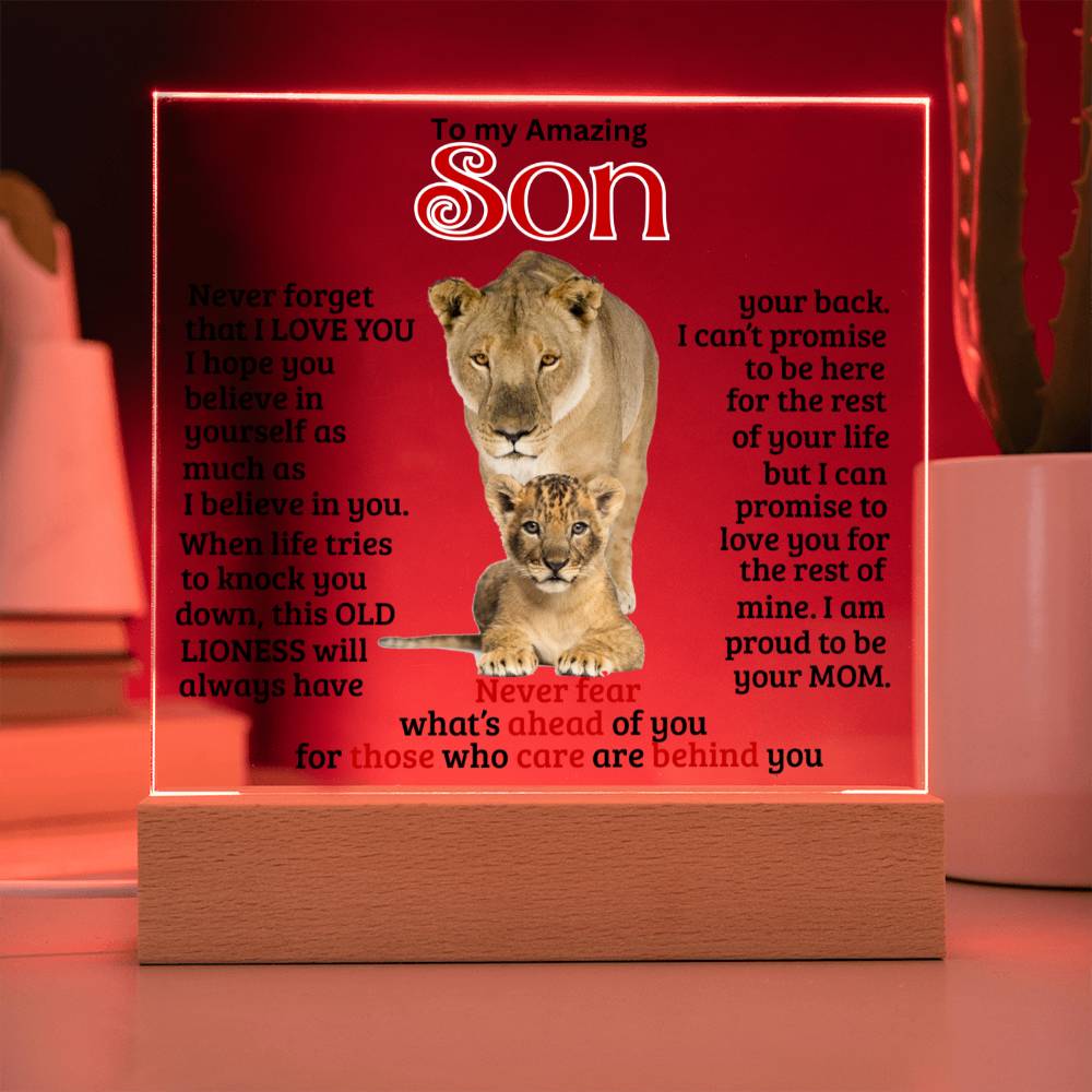 (ALMOST SOLD OUT) Keepsake for Son from Mom - Never Fear