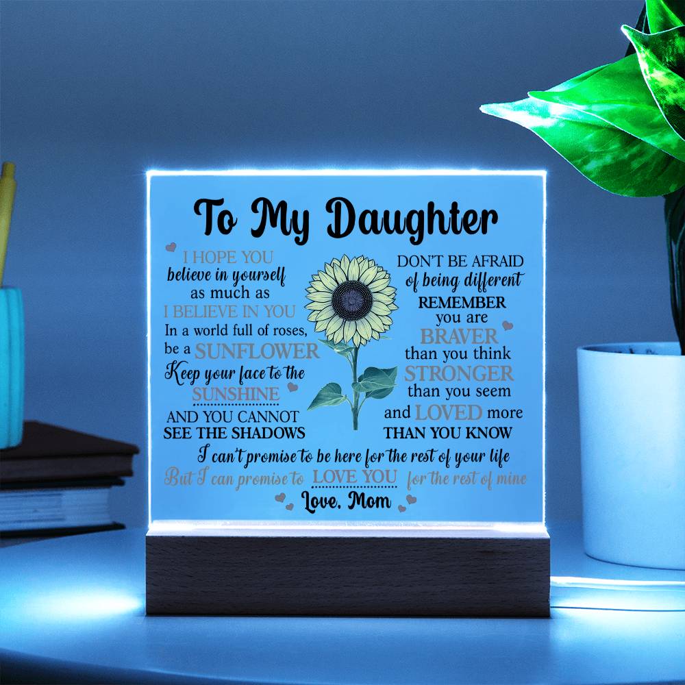 (ALMOST SOLD OUT) Gift for Daughter from Mom - Promise - Plaque