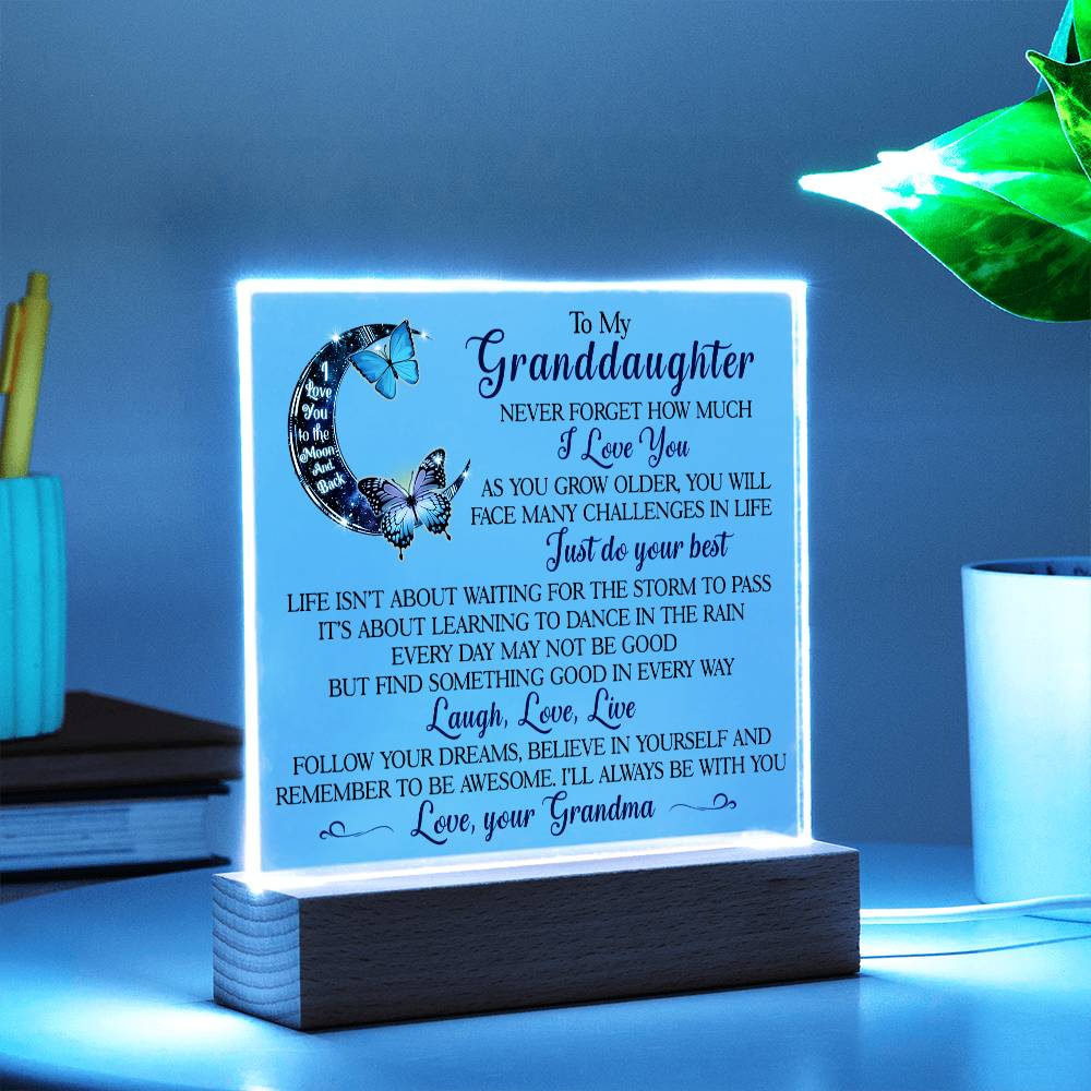 (ALMOST SOLD OUT) Keepsake for Granddaughter - Follow Your Dreams