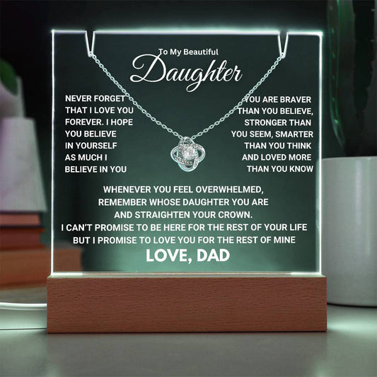 Heartfelt Keepsake Gift for Daughter from Dad - Promise