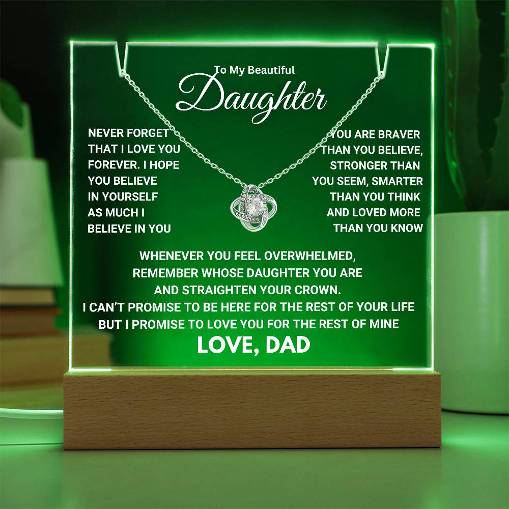 Heartfelt Keepsake Gift for Daughter from Dad - Promise