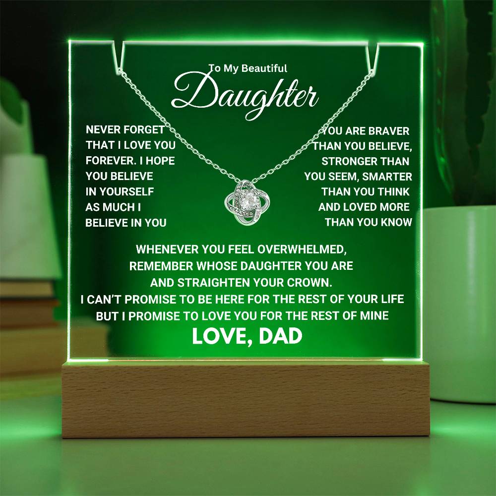 Heartfelt Keepsake Gift for Daughter from Dad - Promise