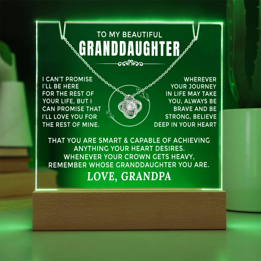 Heartfelt Keepsake Gift for Granddaughter from Grandpa