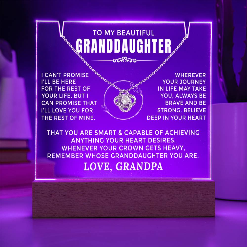 Heartfelt Keepsake Gift for Granddaughter from Grandpa