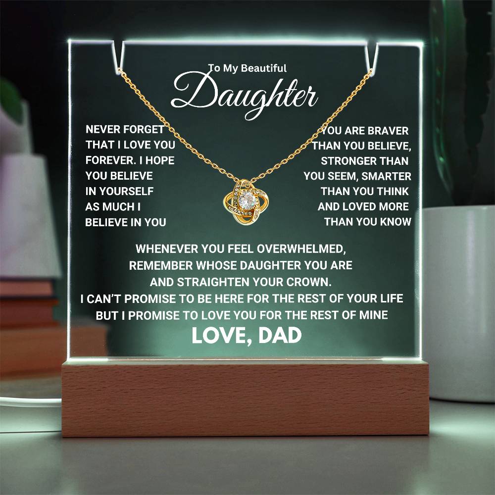 Heartfelt Keepsake Gift for Daughter from Dad - Promise