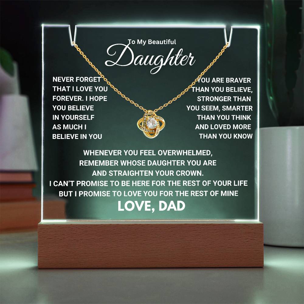 Heartfelt Keepsake Gift for Daughter from Dad - Promise