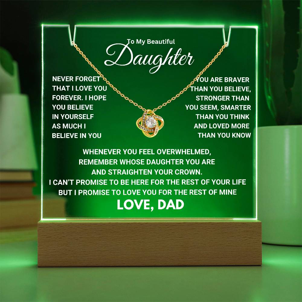 Heartfelt Keepsake Gift for Daughter from Dad - Promise