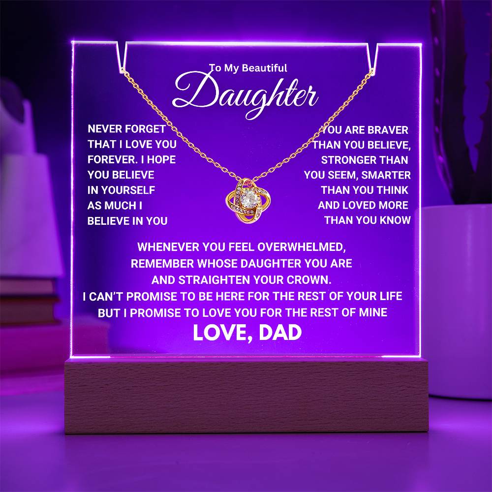 Heartfelt Keepsake Gift for Daughter from Dad - Promise