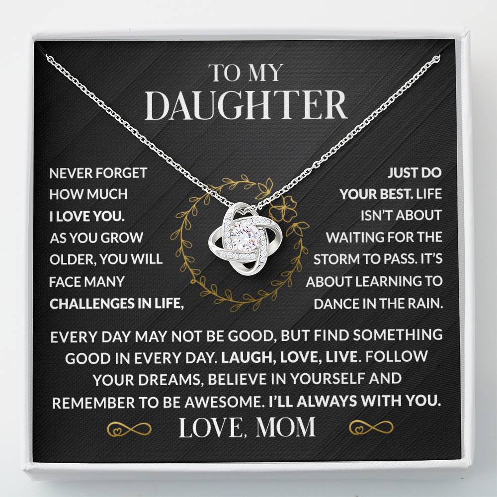 Heartfelt Gift for Daughter from Mom - Never forget I love you - TFG