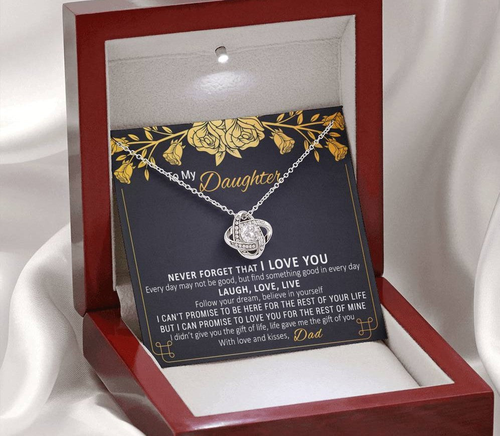 Beautiful Gift for Daughter from Dad "Never Forget I Love You" - FGH