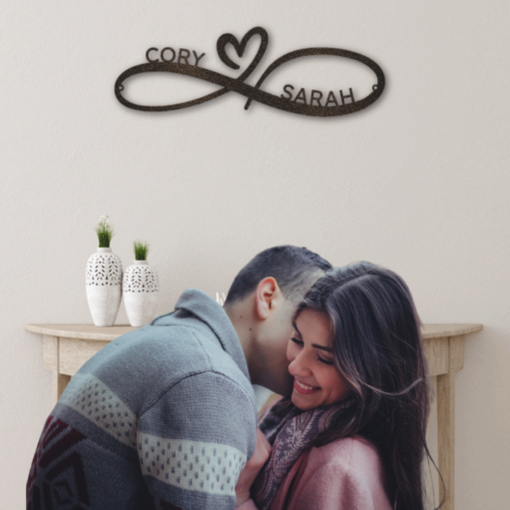 Customized Couples Infinity Monogram