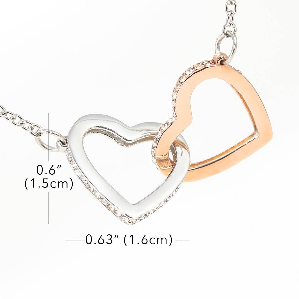 8 Double hearts necklace