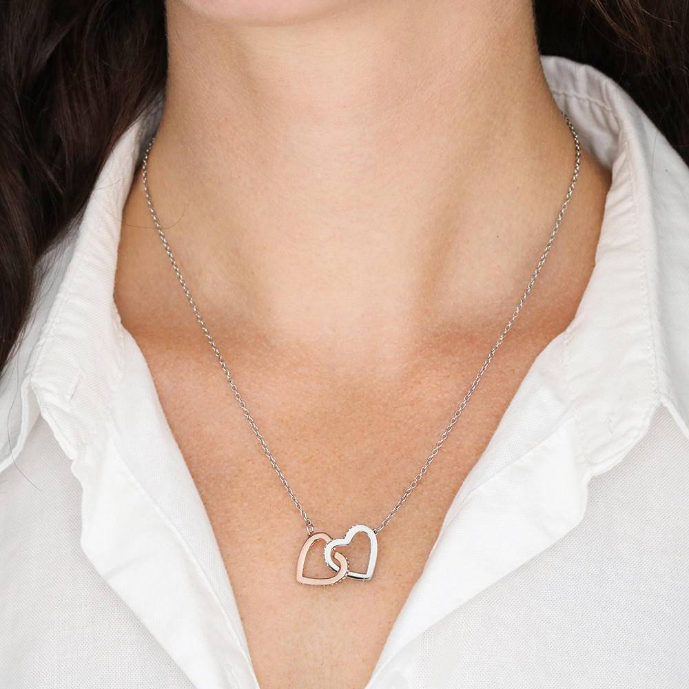 5 Double hearts necklace