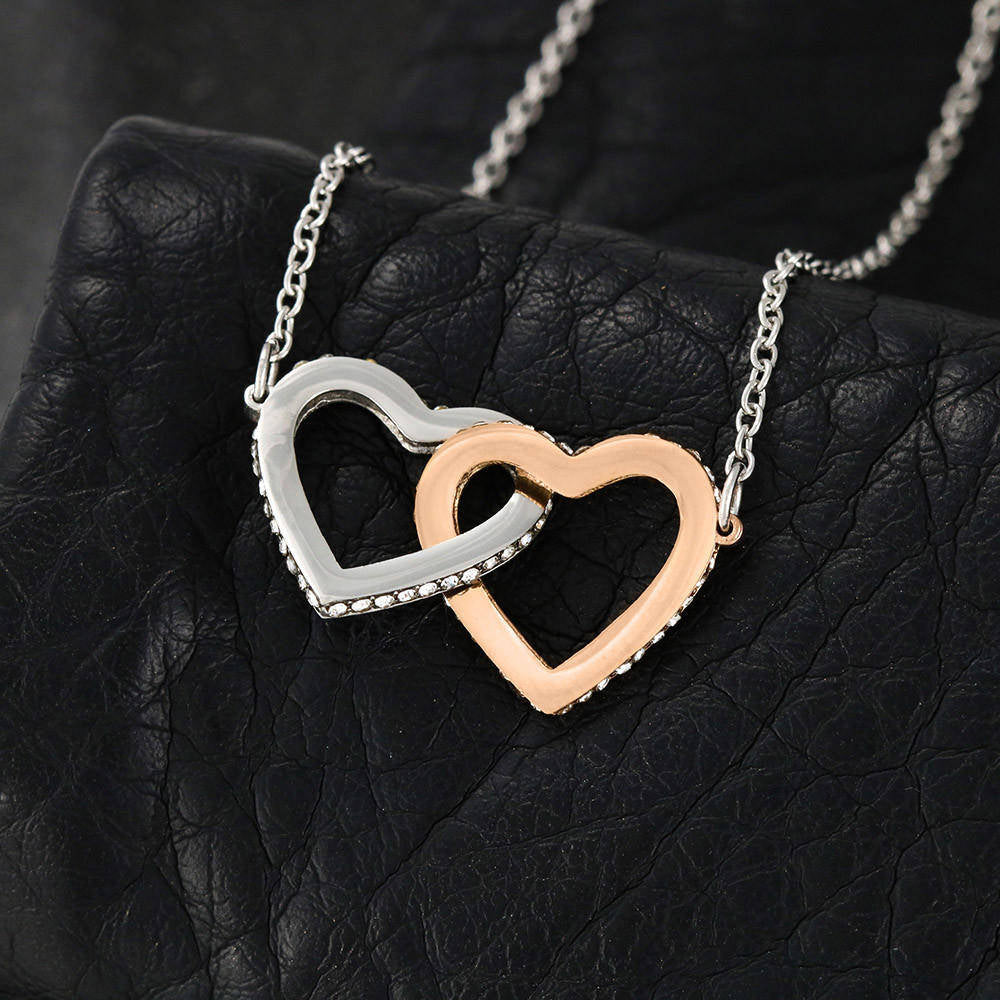 46 Double hearts necklace
