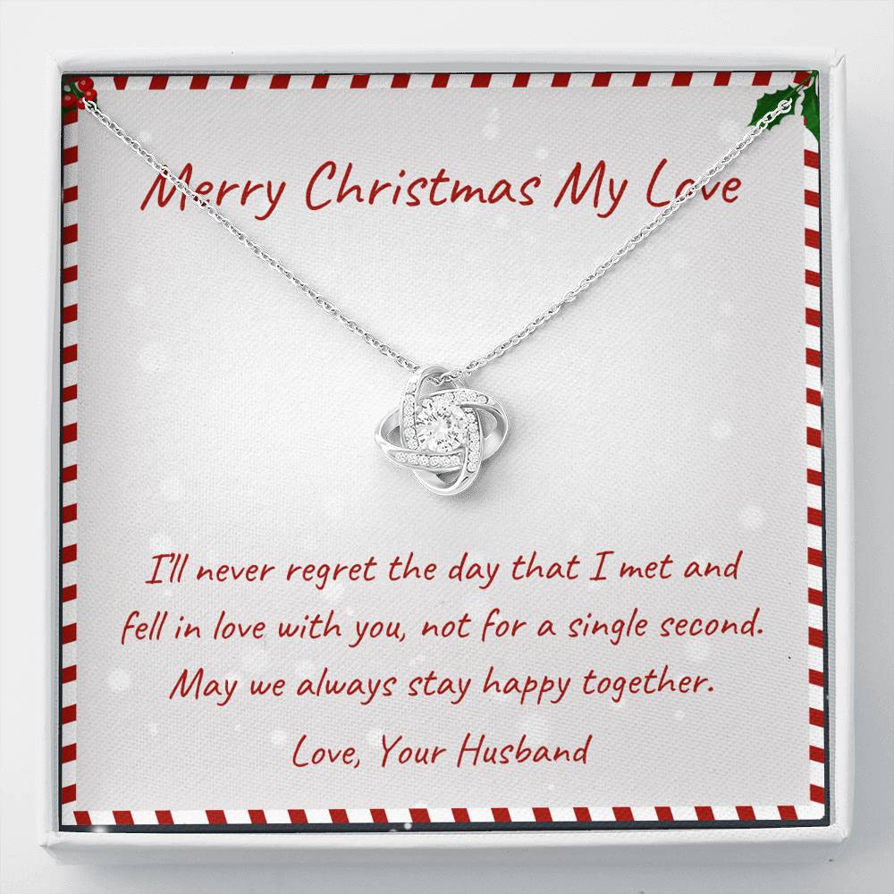 ALWAYS STAY HAPPY TOGETHER Love Knot Neclace