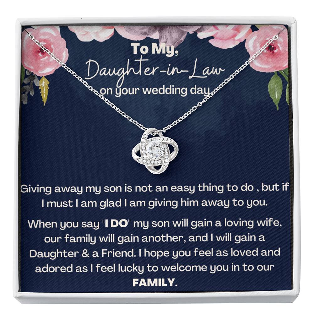 Daughter In Law Gift on Wedding Day, Future Daughter In Law, Wedding Gift, Bride Gift from Mother In Law, Daughter-In-Law Jewelry