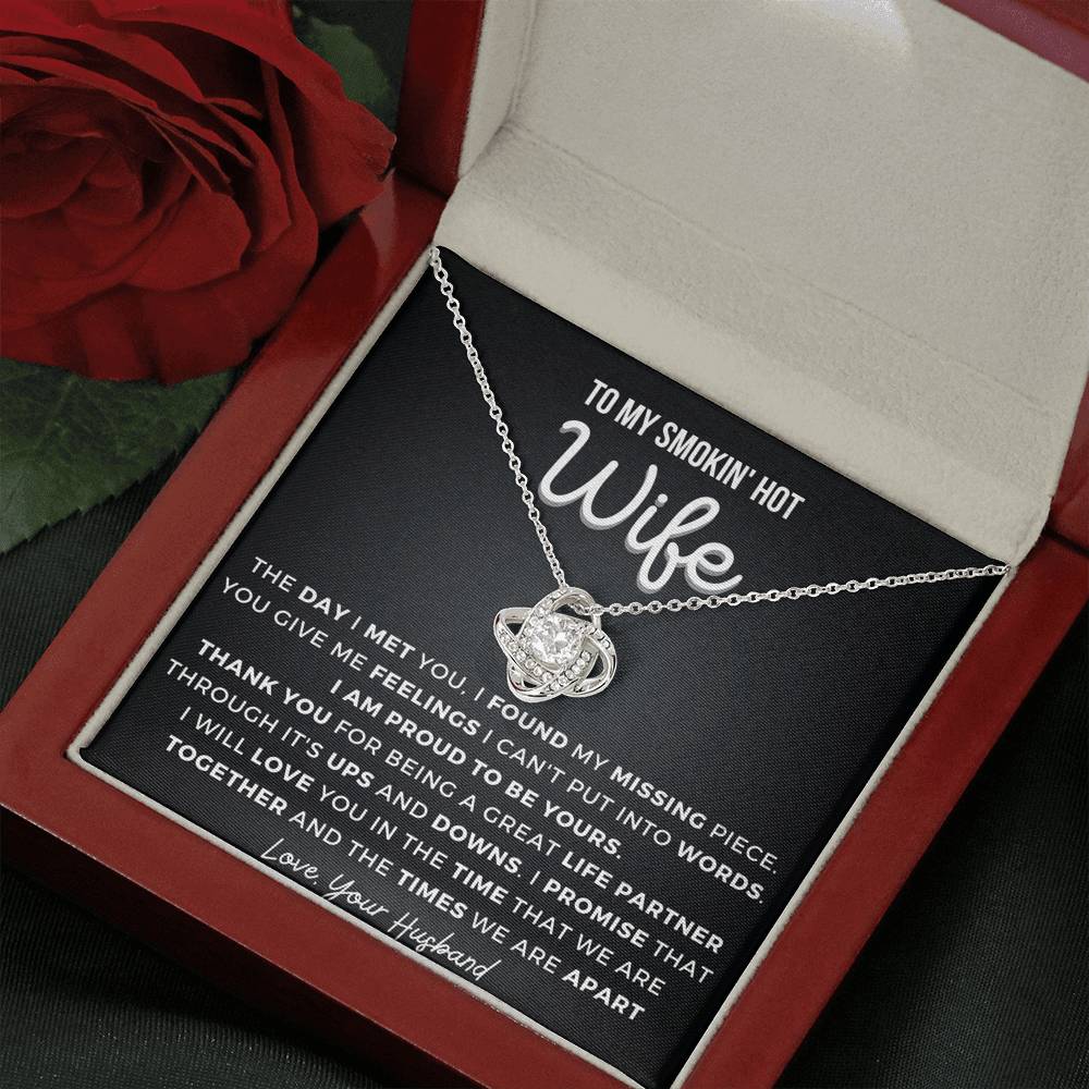 Gift for Wife - Thank you - Love Knot Necklace