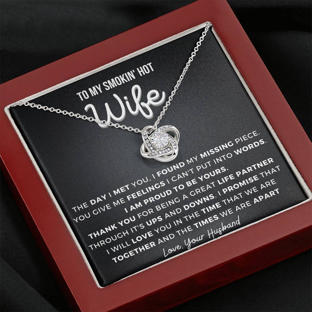 Gift for Wife - Thank you - Love Knot Necklace